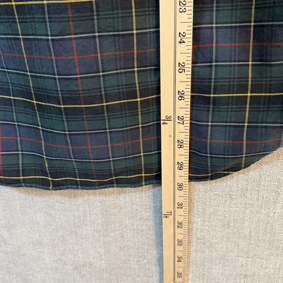Ralph Lauren Shirt Mens Medium Green Plaid Classic Fit Long Sleeve Pony Logo - Picture 5 of 8